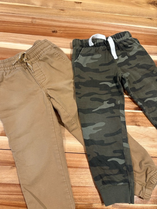 Carter's Other - Carter's Camo Joggers & Tan Pull-On Chinos - size 4T